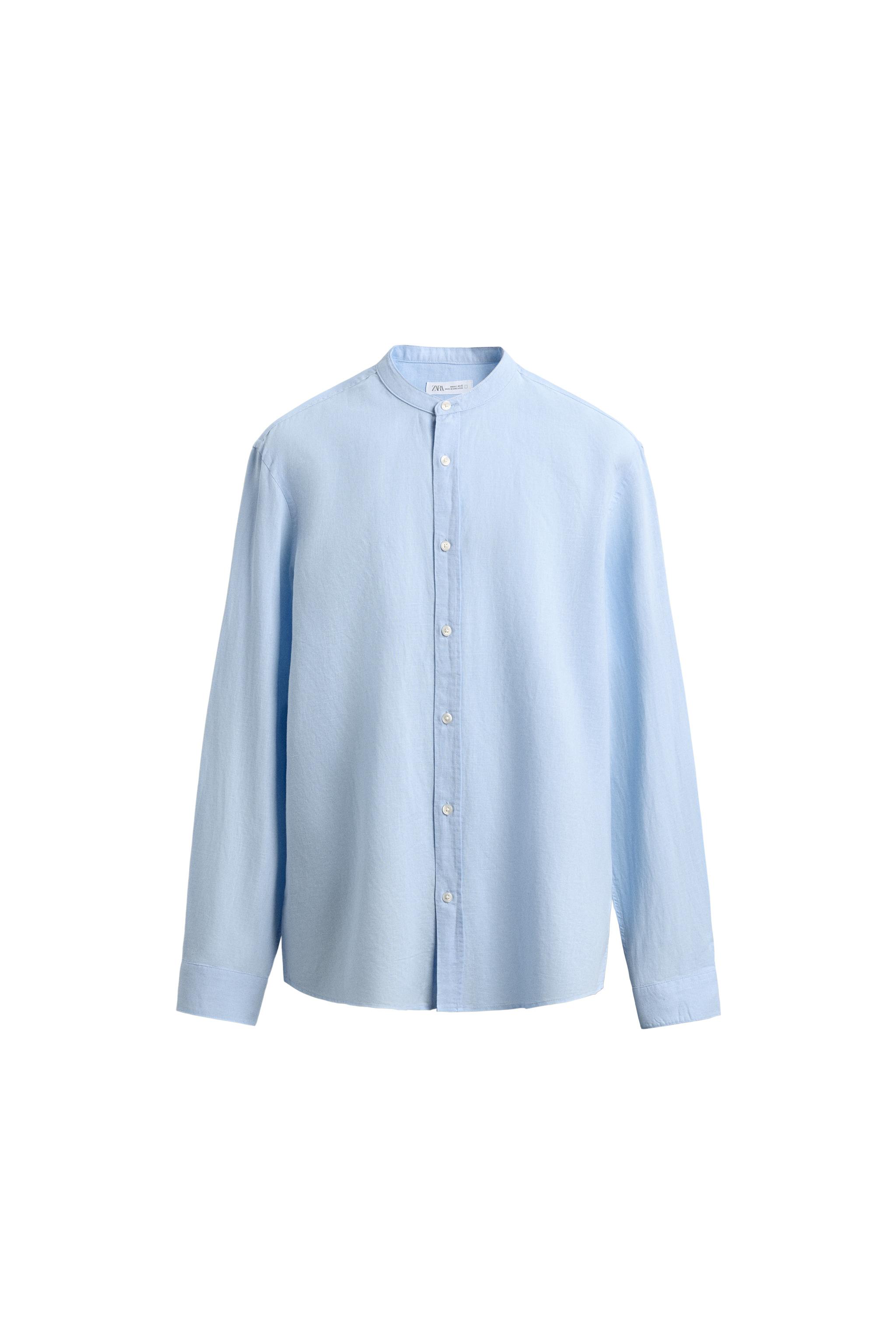 RELAXED FIT LINEN - COTTON SHIRT